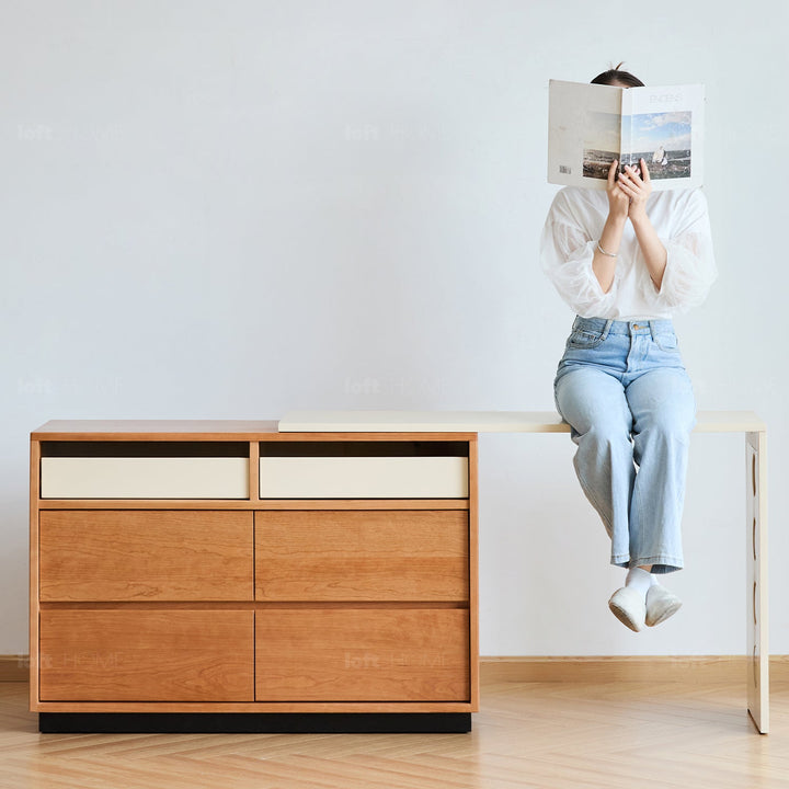 Scandinavian Cherry Wood Dressing Table TIMELESS