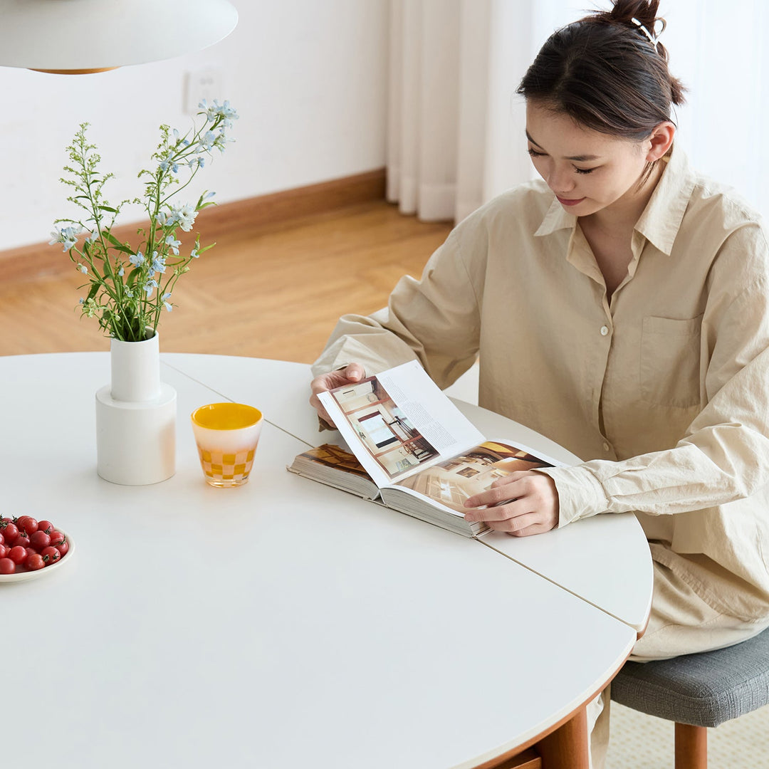 Vintage Sintered Stone Extendable Dining Table MINIMA