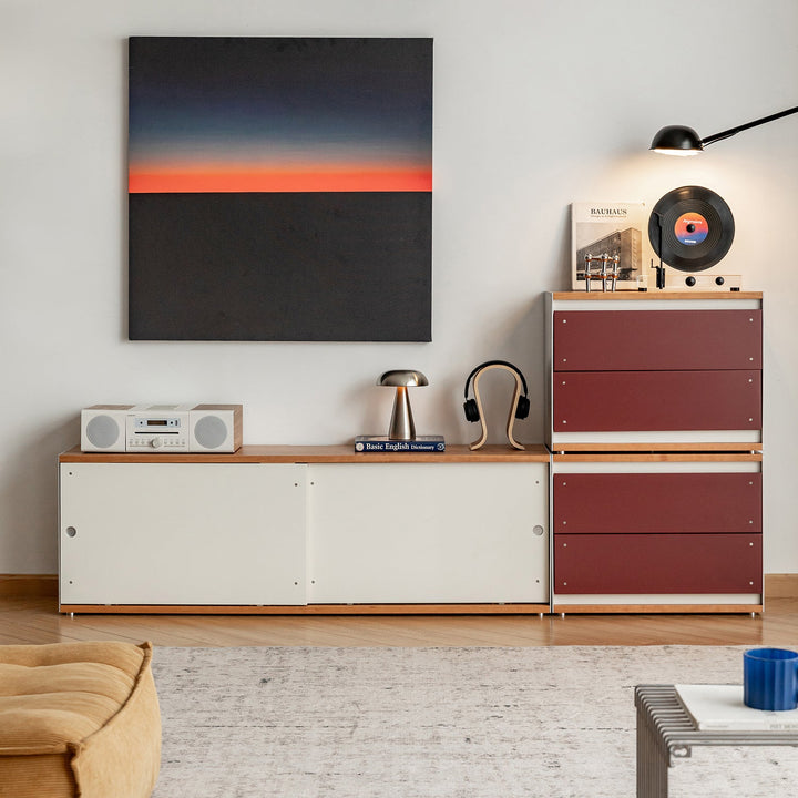 Bauhaus Aluminium Modular TV Console GEOMETRIC