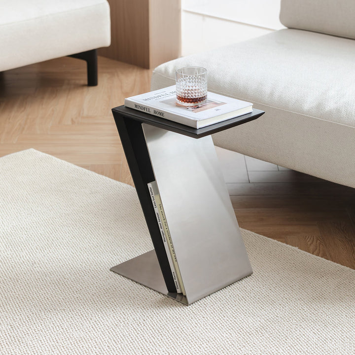 Minimalist Stainless Steel Side Table ZIG