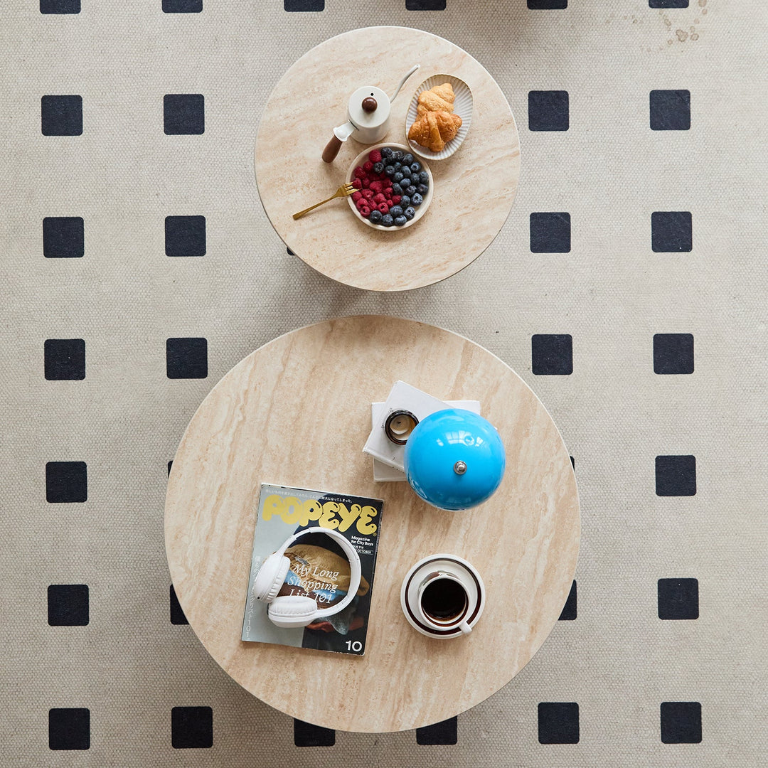 Scandinavian Sintered Stone Coffee Table Set SHELLS