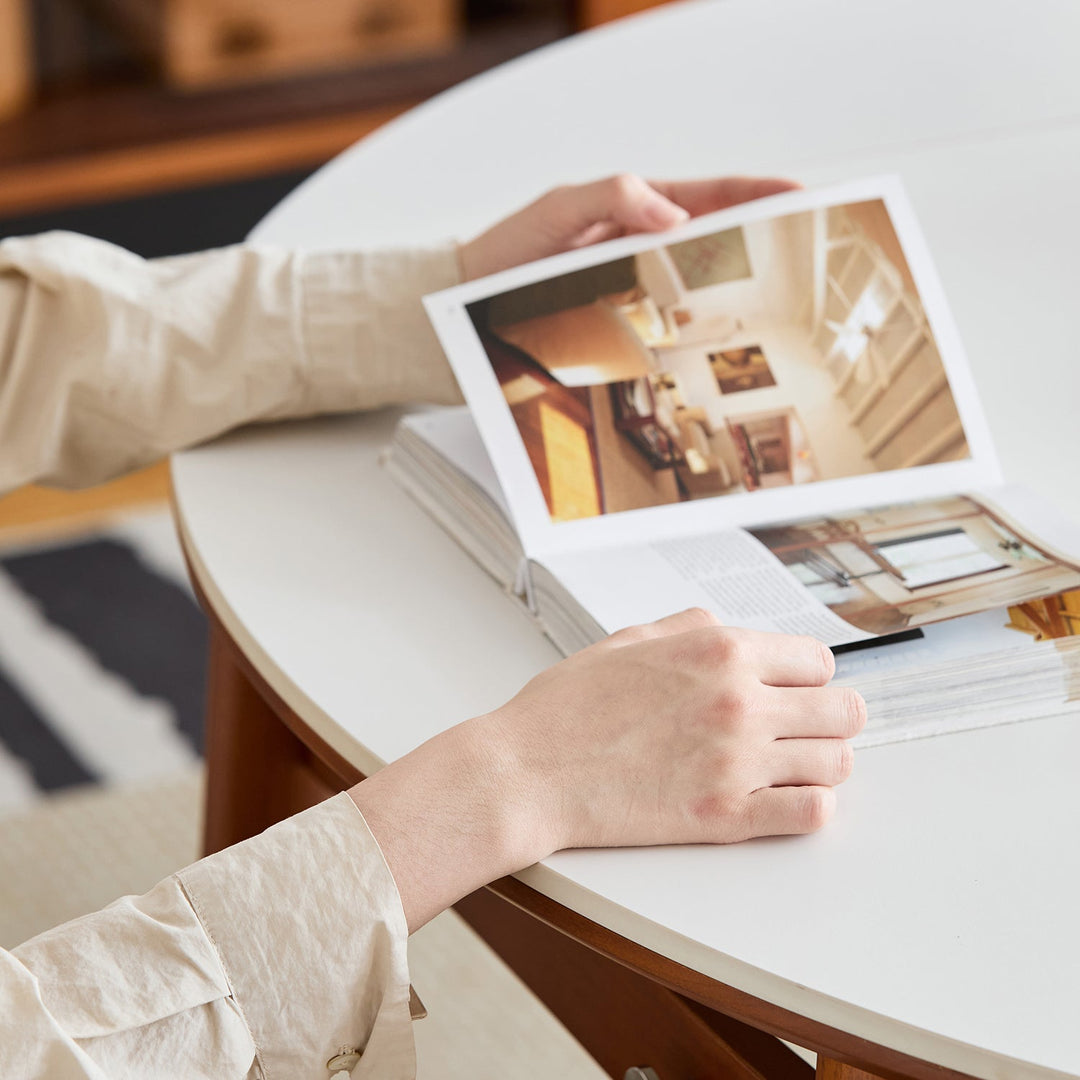 Vintage Sintered Stone Extendable Dining Table MINIMA