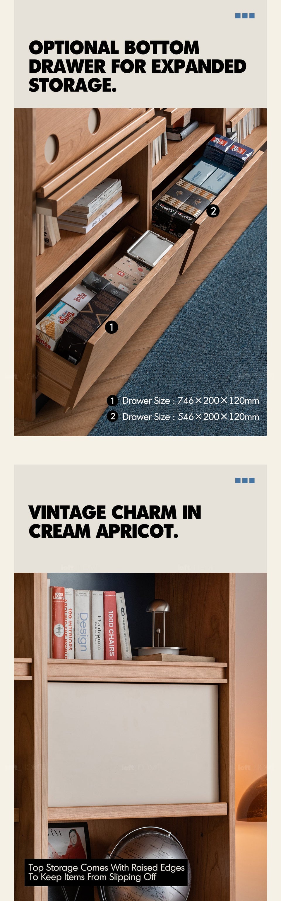 Scandinavian Cherry Wood Bookshelf TIMELESS More Details and Instruction_9