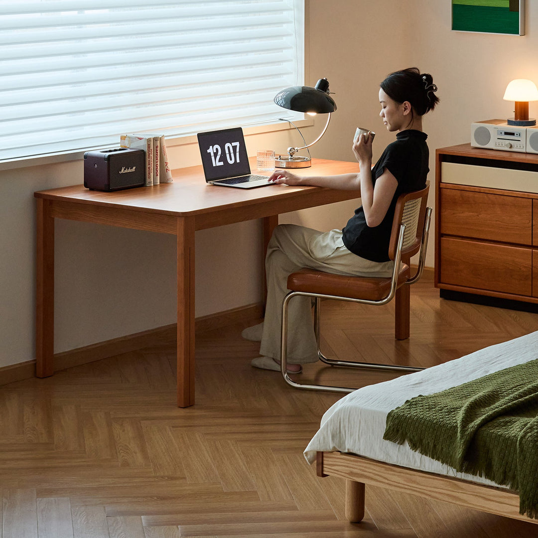 Scandinavian Cherry Wood Dining Table ECLIPSE