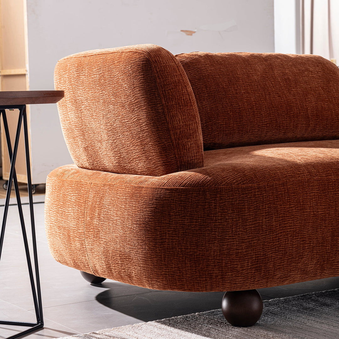 Cream Velvet Fabric Modular Corner 3 Seater Sofa BUBBA