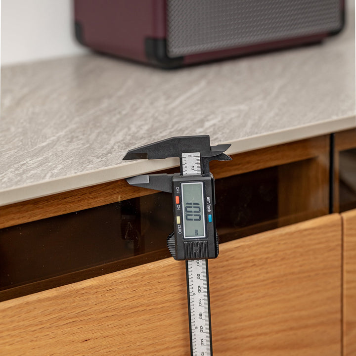 Scandinavian Oak Wood TV Console FLOATING LIGHT