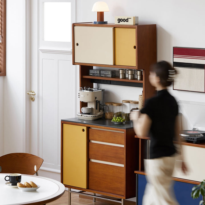 Vintage Boxwood Storage Side Cabinet EASEBAR