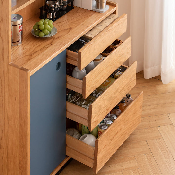 Scandinavian Cherry Wood Storage Side Cabinet TIME