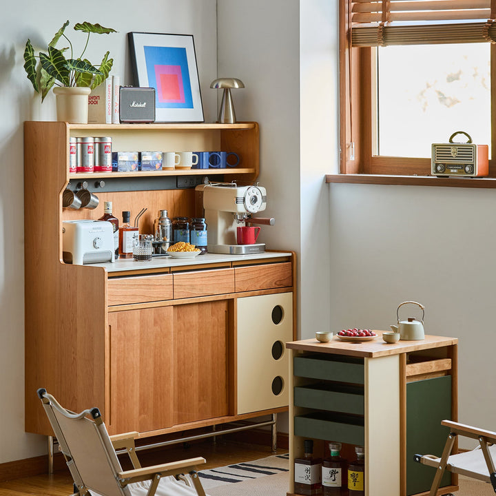 Scandinavian Sintered Stone Storage Side Cabinet TIME