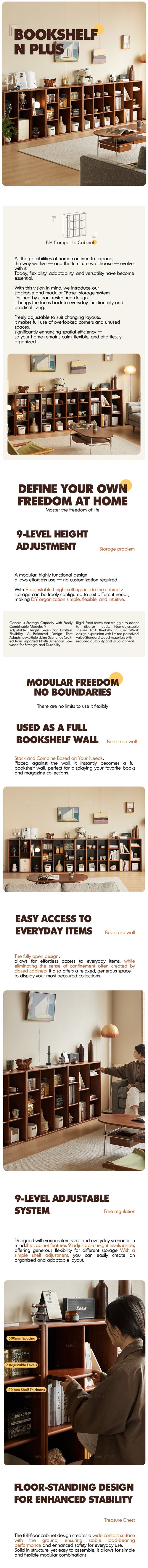 Vintage Boxwood Modular Bookshelf N PLUS Good to Know Preview-1