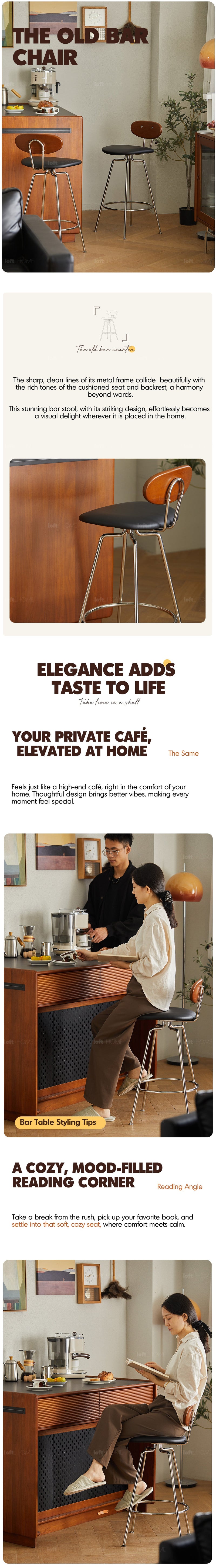 Bauhaus Boxwood Bar Chair THE OLD More Details and Instruction