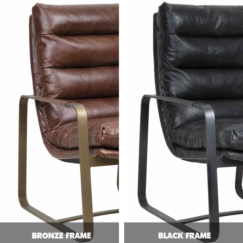 Vintage Genuine Leather 1 Seater Sofa BARDO Color Swatches_4