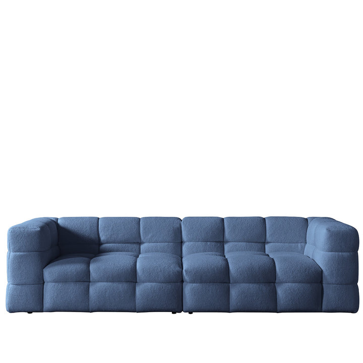 Cream Boucle Fabric 4 Seater Sofa BOBA