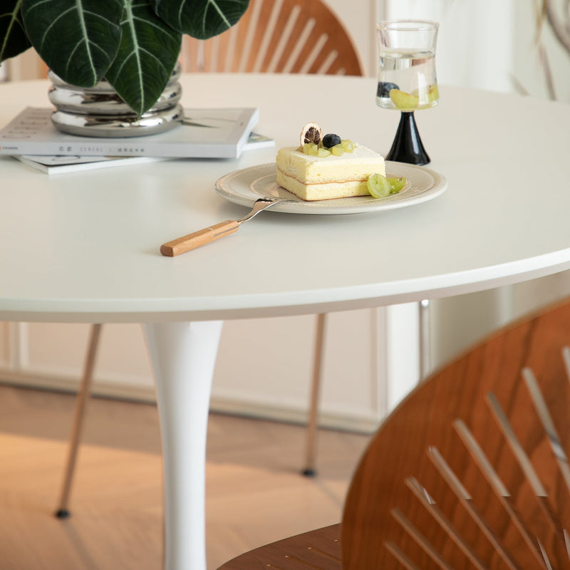 Minimalist Plywood Round Dining Table TULIP Color Swatches