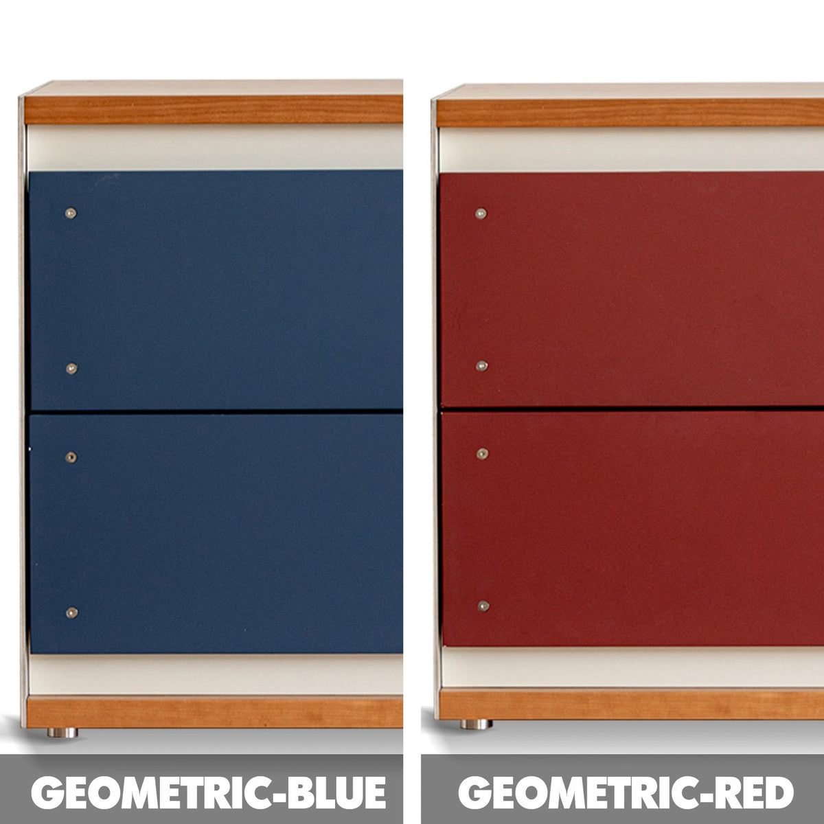 Bauhaus Aluminium Modular Chest Of Drawer GEOMETRIC Color Swatches