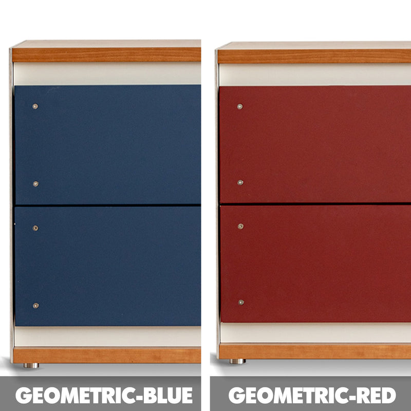 Bauhaus Aluminium Modular Chest Of Drawer GEOMETRIC Color Swatches