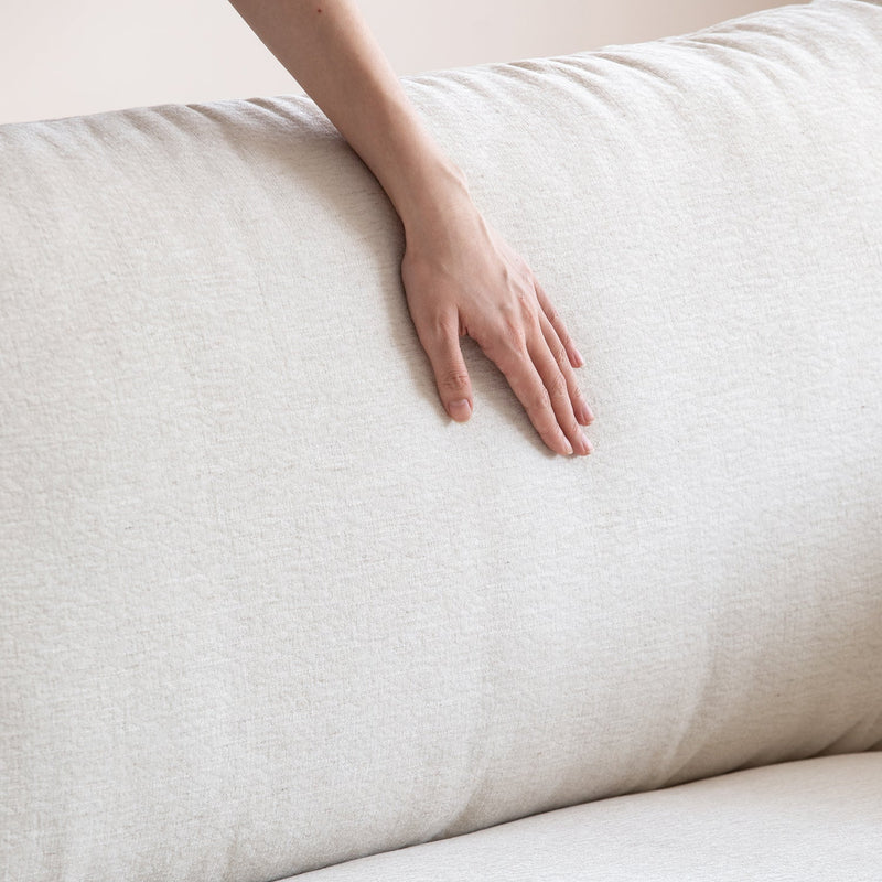 Minimalist Cotton Fabric 4 Seater Sofa COMO Color Swatches