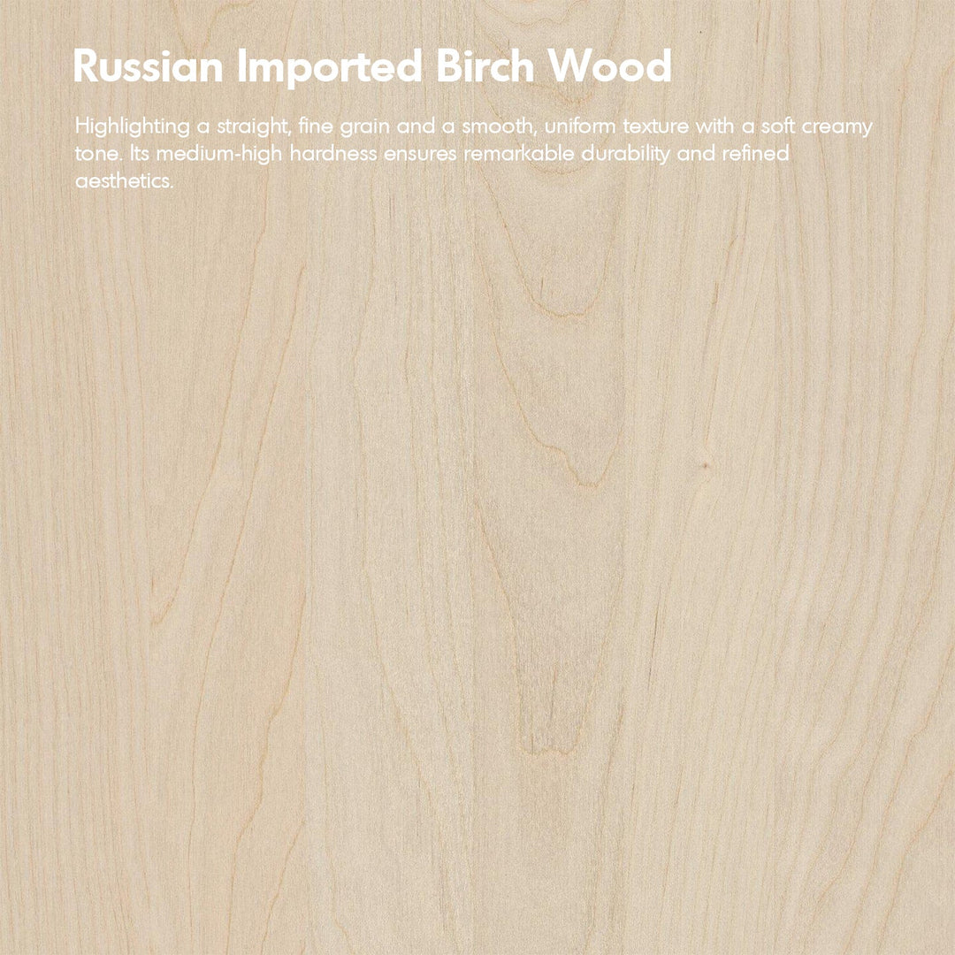 Scandinavian Birch Wood Mixed Weave Fabric Rocking Chair With Ottoman GLIDE