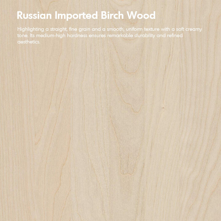 Scandinavian Birch Wood Mixed Weave Fabric Rocking Chair With Ottoman GLIDE