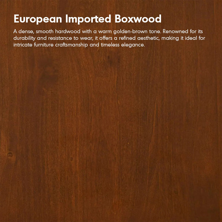 Bauhaus boxwood extendable oval dining table season color swatches.