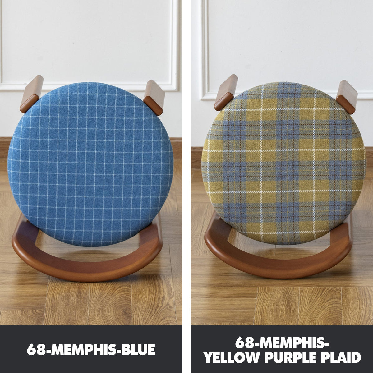 Bauhaus Wool Fabric Beech Wood Dining Chair MEMPHIS Color Swatches