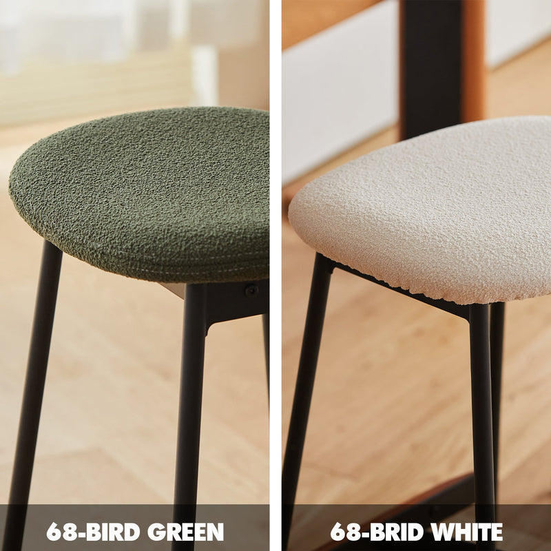 Bauhaus Boucle Fabric Bar Chair BIRD Color Swatches