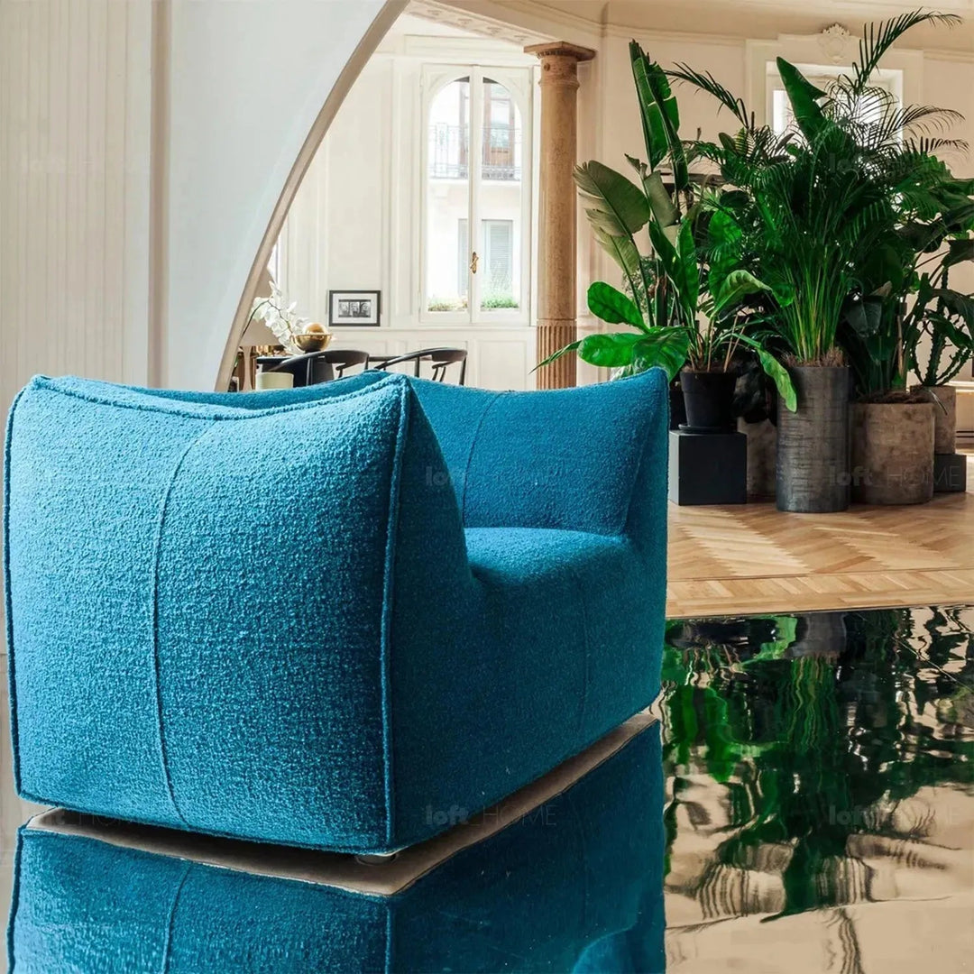 Contemporary Fabric 1 Seater Sofa BRONTE