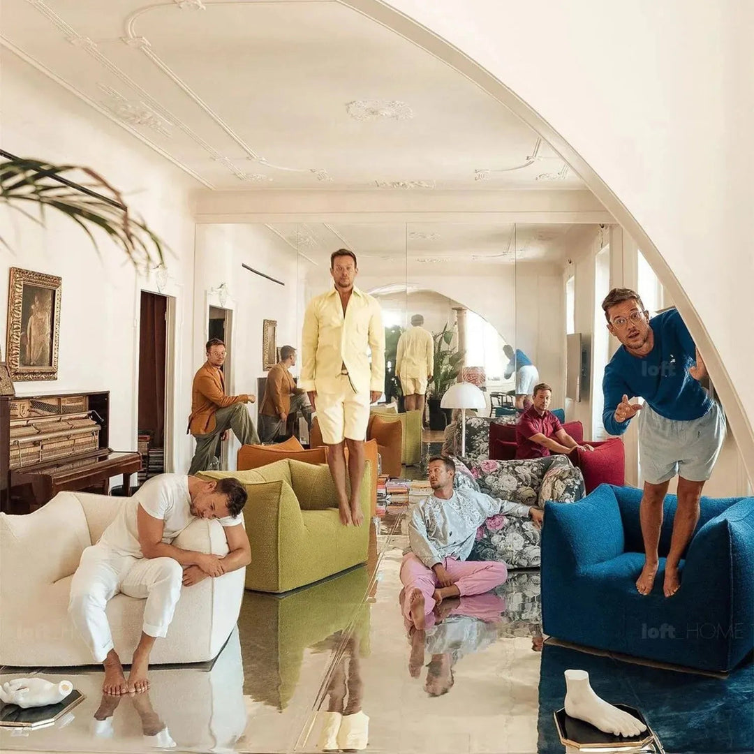 Contemporary Fabric 1 Seater Sofa BRONTE