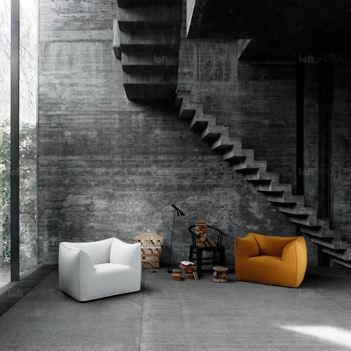 Contemporary Fabric 1 Seater Sofa BRONTE