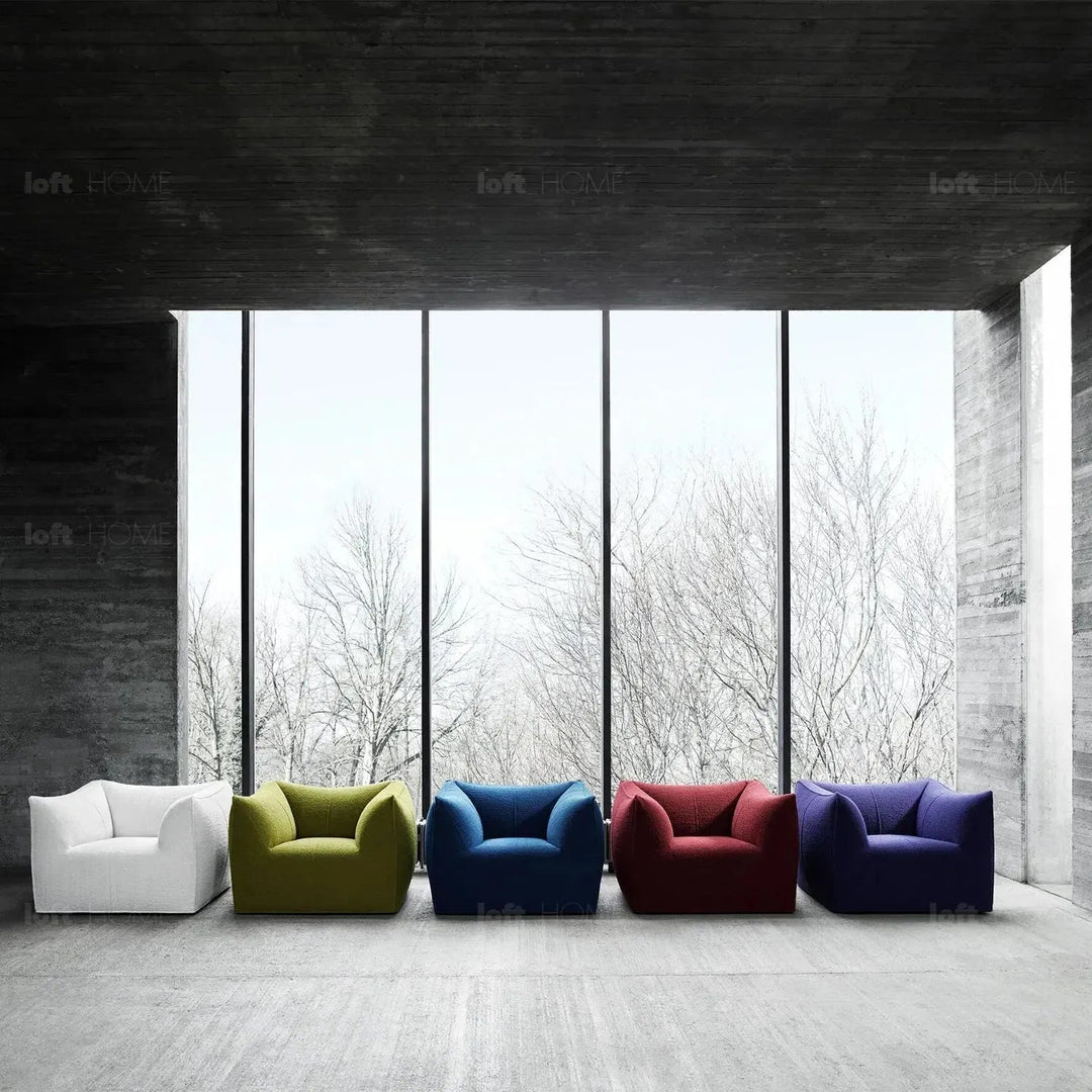 Contemporary Fabric 1 Seater Sofa BRONTE