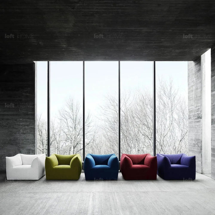 Contemporary Fabric 1 Seater Sofa BRONTE