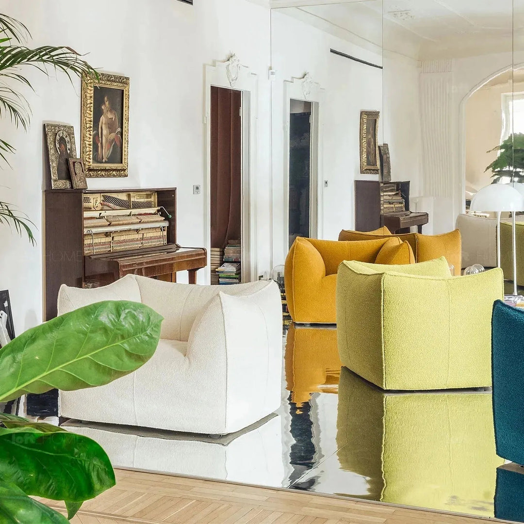 Contemporary Fabric 1 Seater Sofa BRONTE