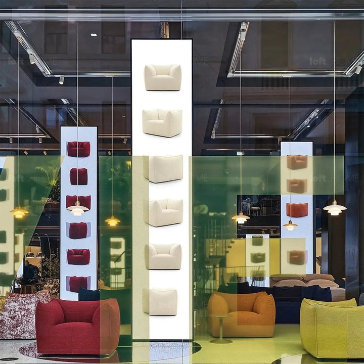 Contemporary Fabric 1 Seater Sofa BRONTE