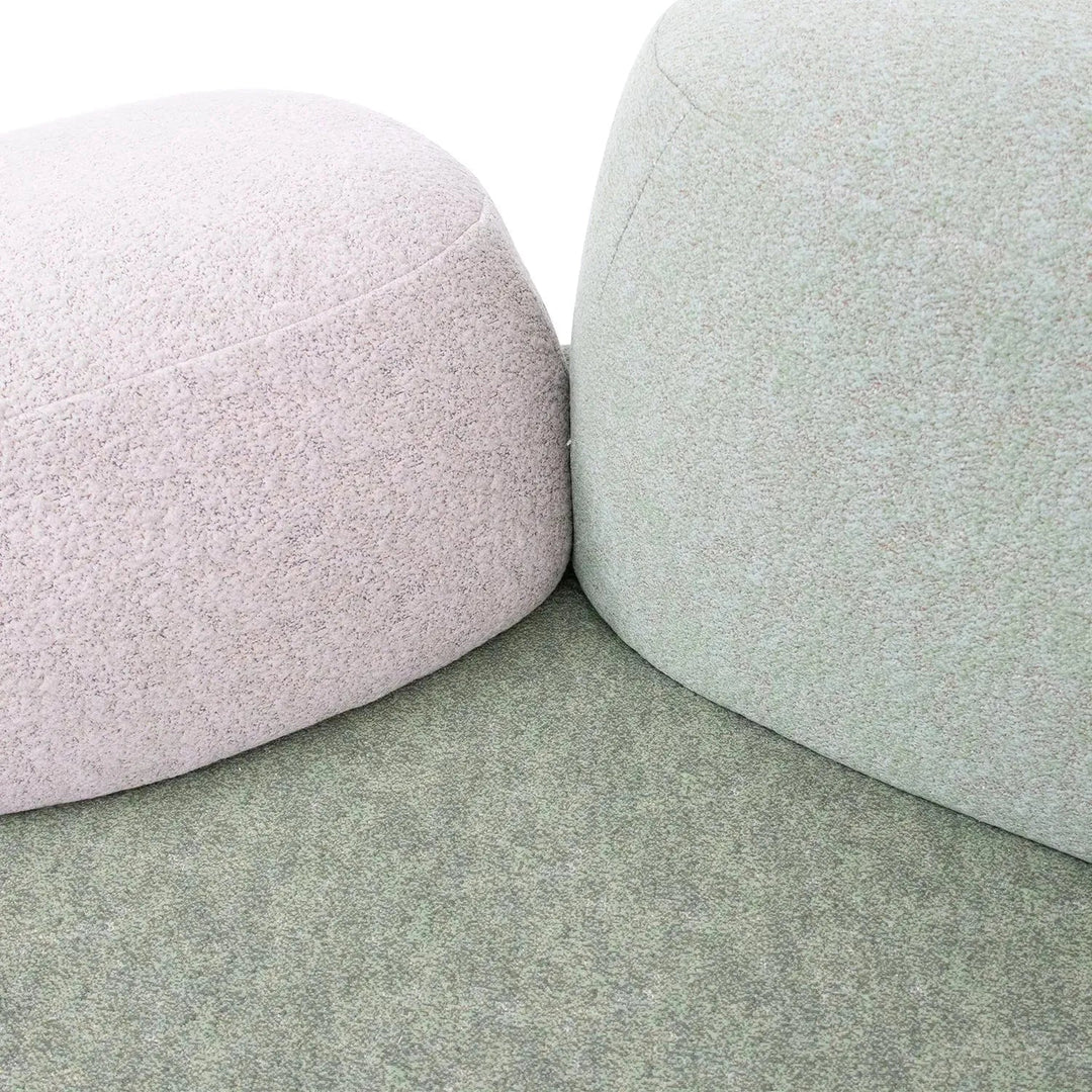 Contemporary Fabric 7 Seater Sofa PEBBLE