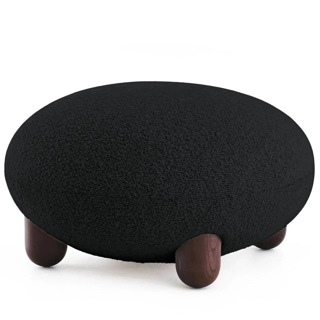 Cream Fabric Ottoman TEDDY