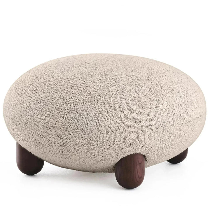 Cream Fabric Ottoman TEDDY