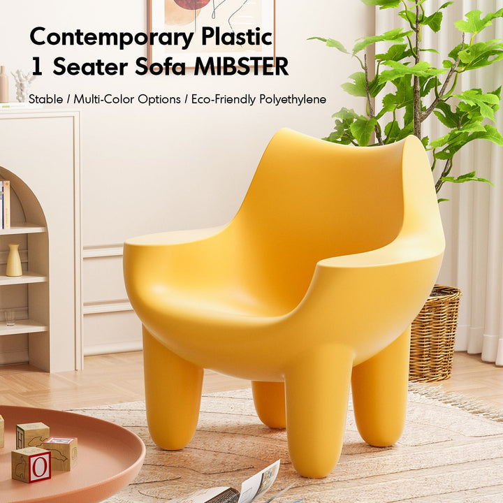 Contemporary Plastic 1 Seater Sofa MIBSTER