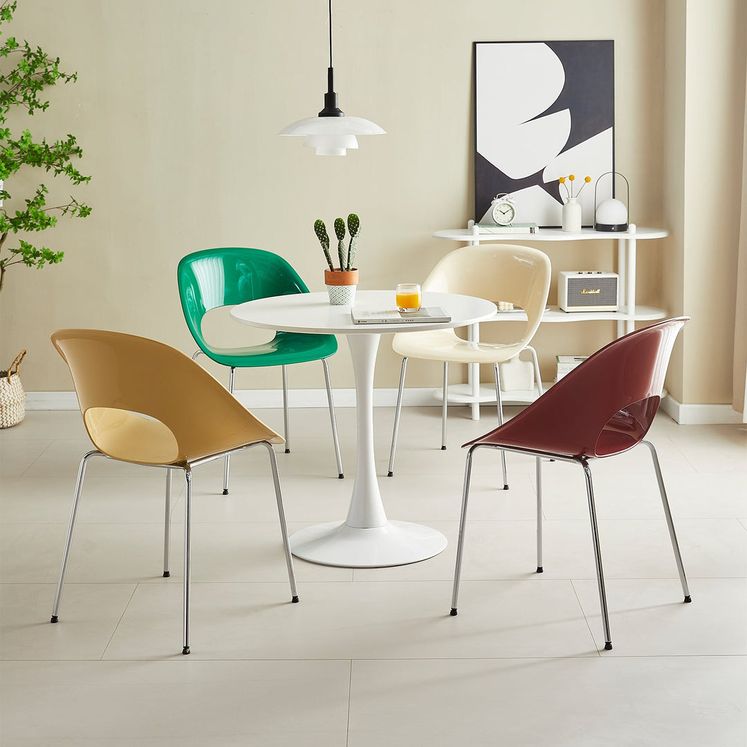 Contemporary Plastic Dining Chair FLASH