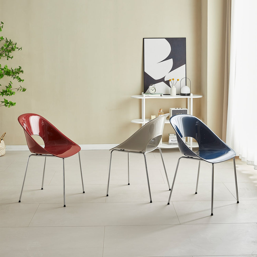 Contemporary Plastic Dining Chair FLASH