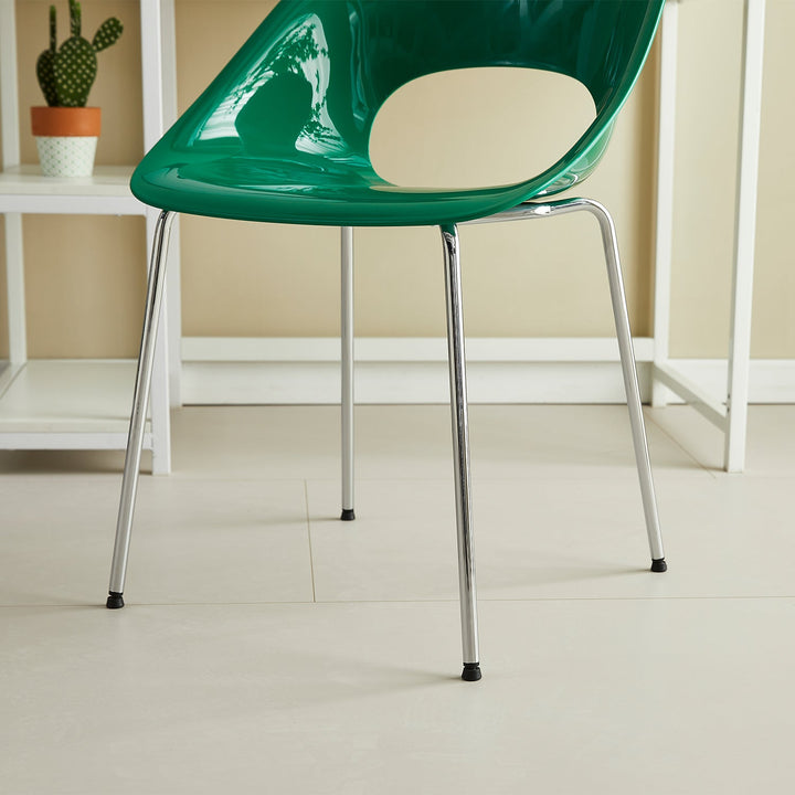 Contemporary Plastic Dining Chair FLASH