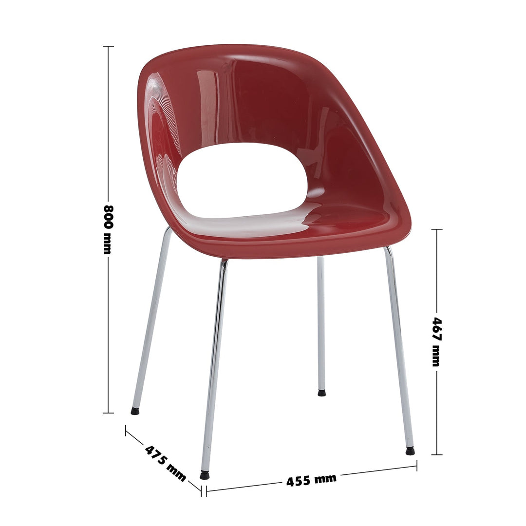 Contemporary Plastic Dining Chair FLASH