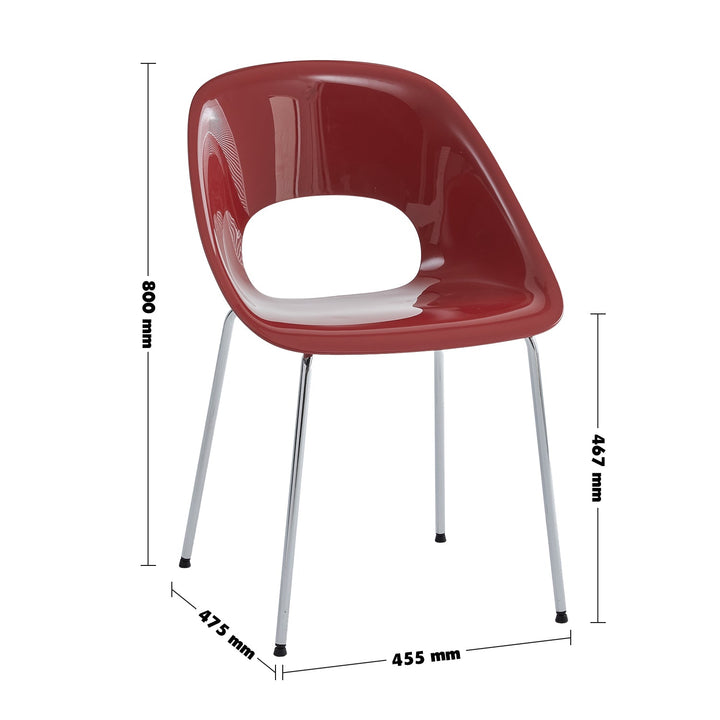 Contemporary Plastic Dining Chair FLASH