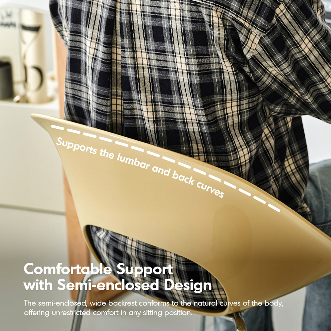 Contemporary Plastic Dining Chair FLASH