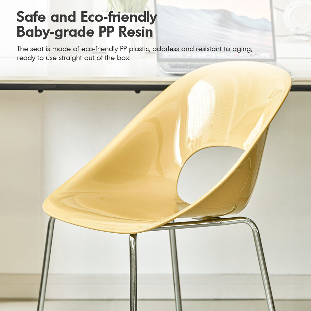 Contemporary Plastic Dining Chair FLASH