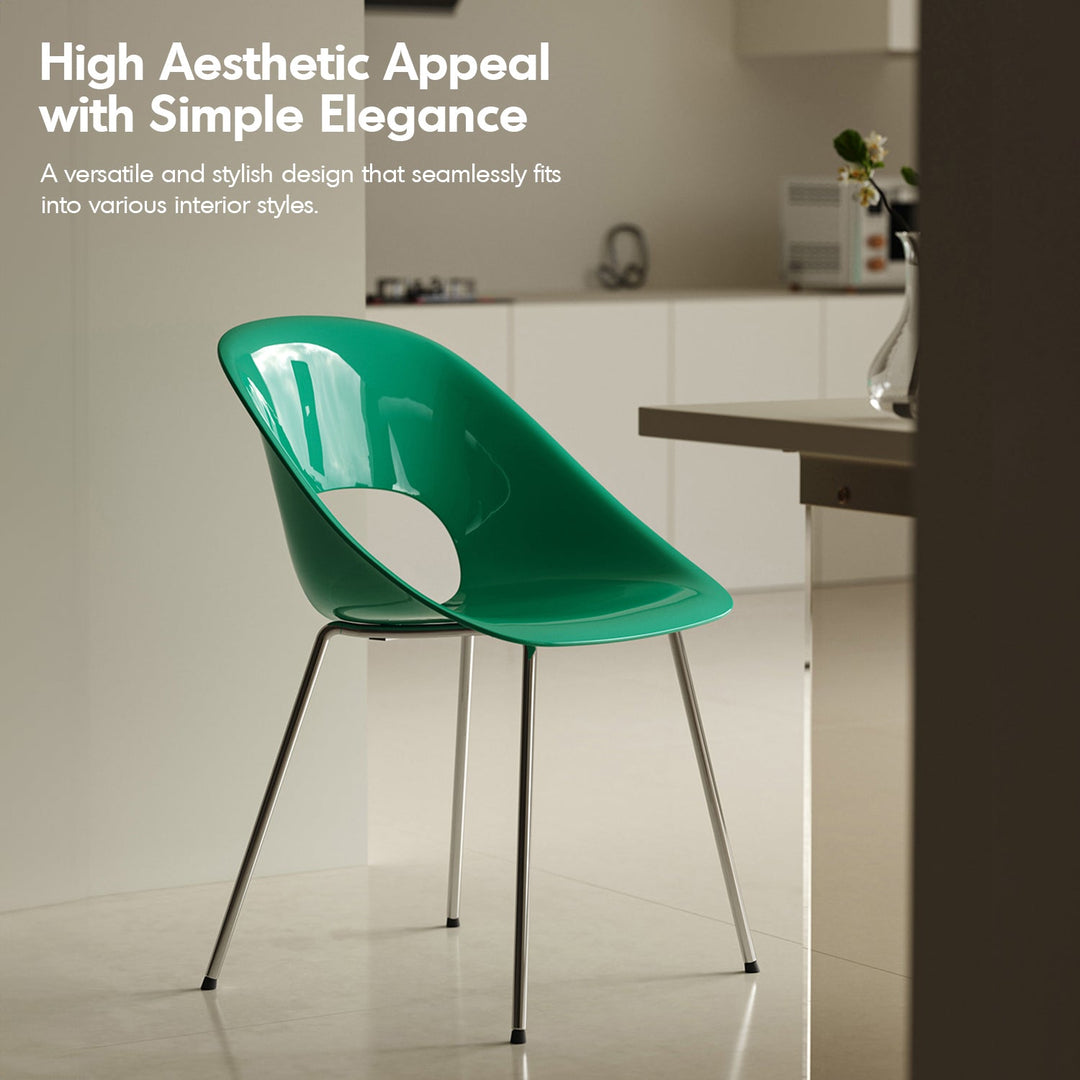 Contemporary Plastic Dining Chair FLASH
