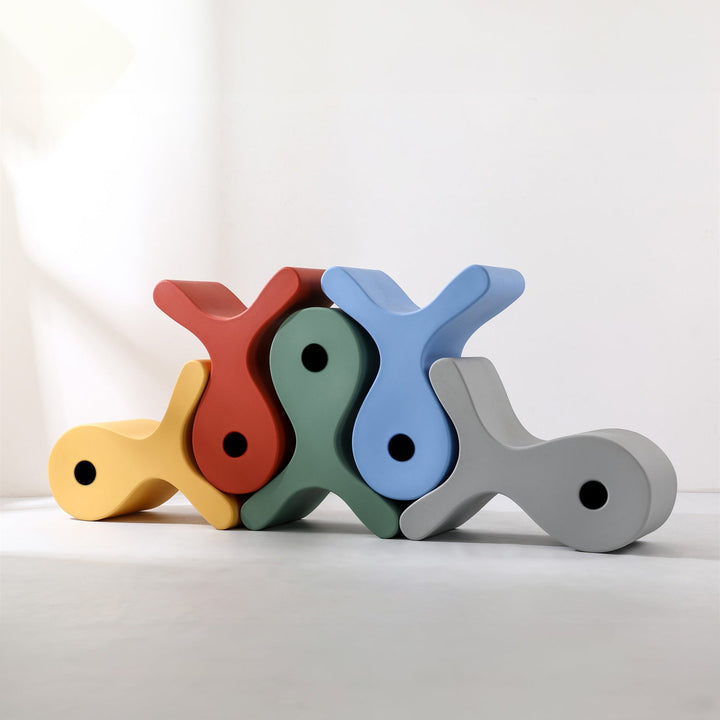 Contemporary Plastic Ottoman FISH