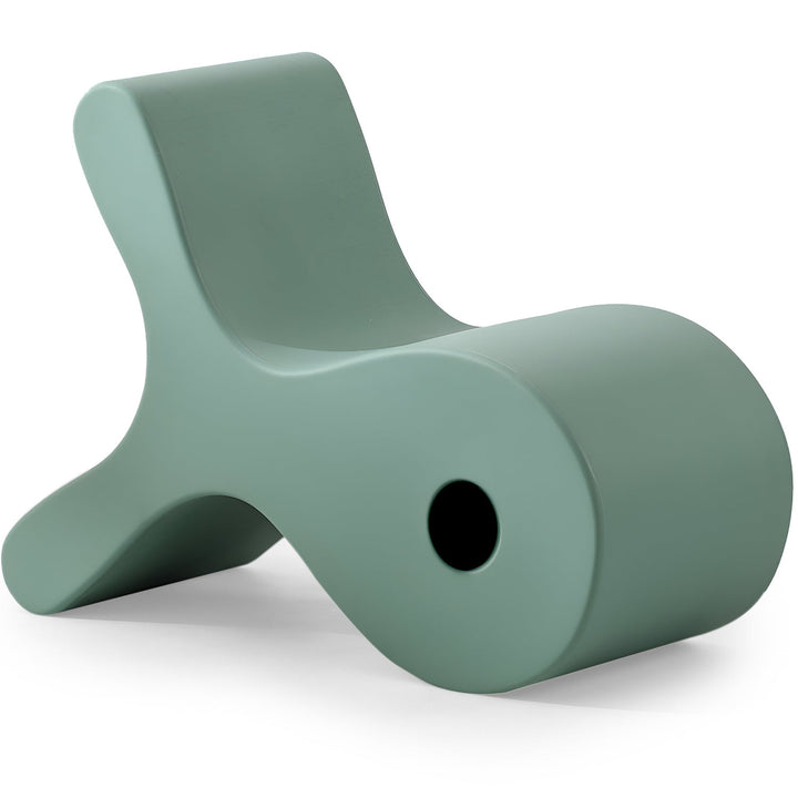 Contemporary plastic ottoman fish detail 1.