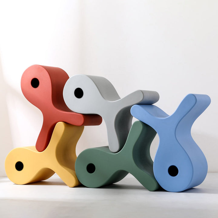 Contemporary Plastic Ottoman FISH