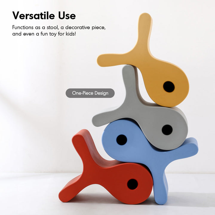 Contemporary Plastic Ottoman FISH