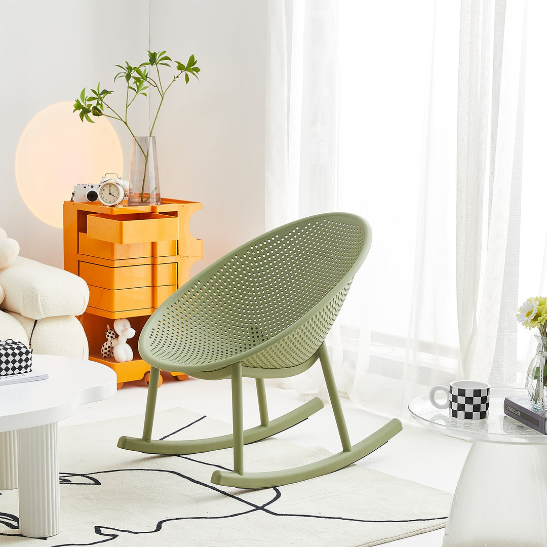 Contemporary Plastic Rocking Chair 1 Seater Sofa EUROPA